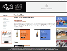 Tablet Screenshot of en.closmontblanc.com